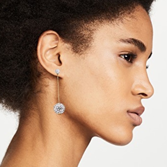 ♠️Kate Spade♠️ Razzel Dazzel Clear Drop Earrings - Picture 2 of 4